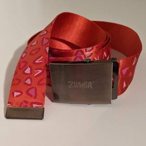 Zumba Red Leopard Print Belt